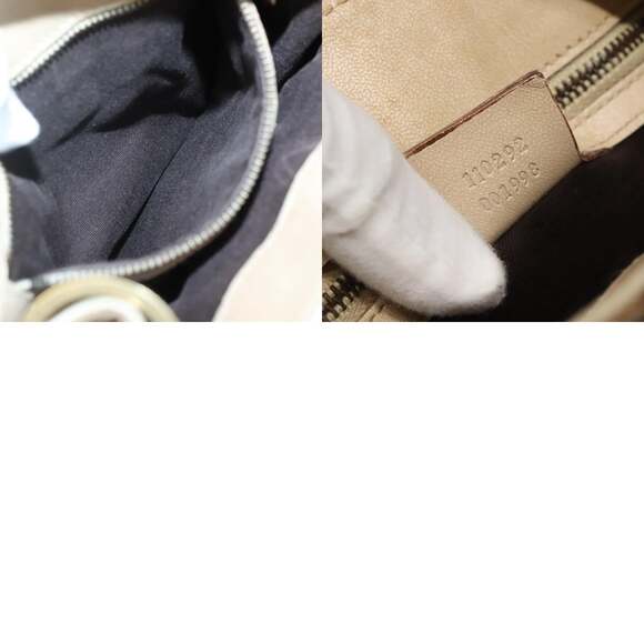 GUCCI GG Canvas Shoulder Bag Beige Gold - Picture 12 of 12